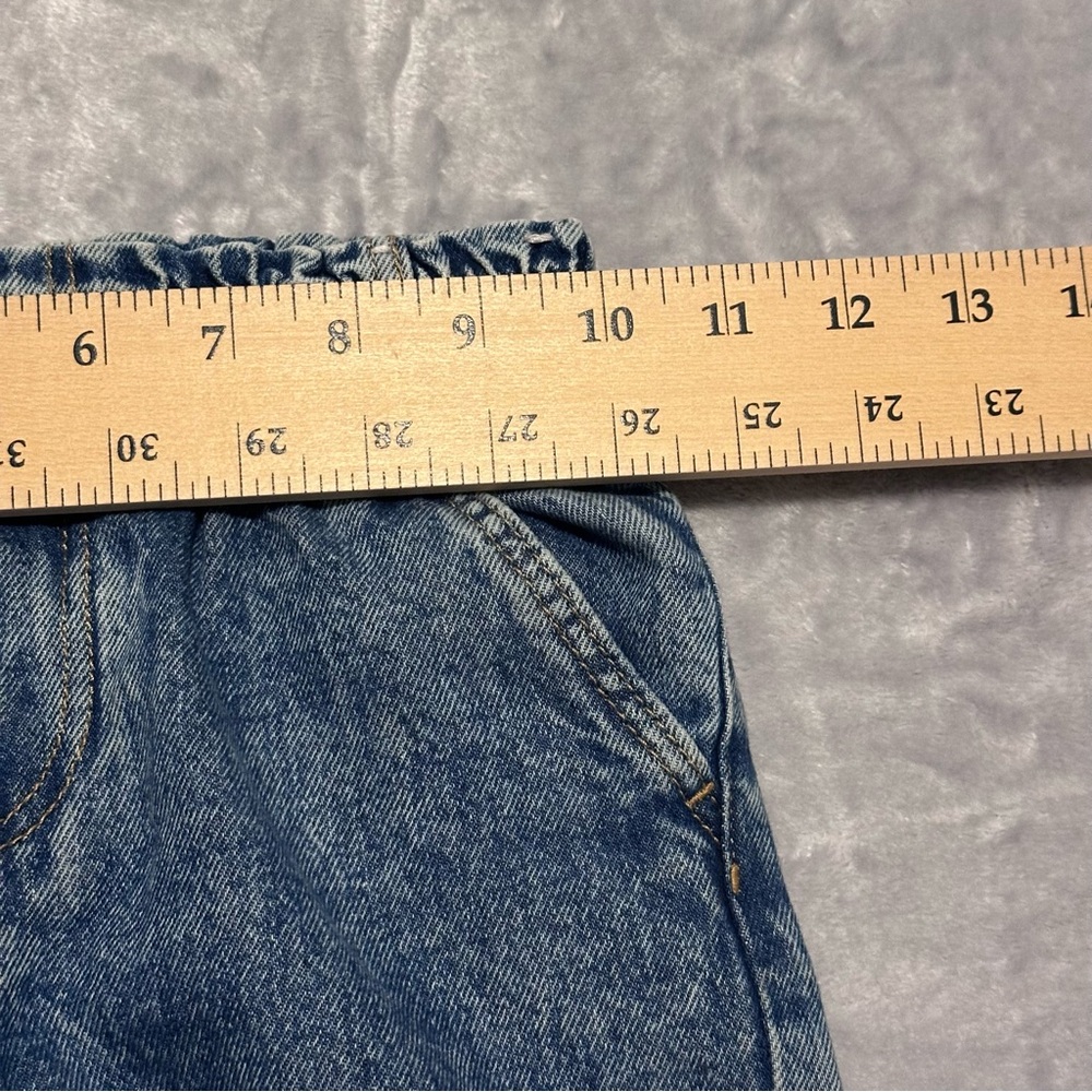 H&M Disney Minnie Mouse & Figaro Jeans Girl’s Elastic Waist Denim Pants Size 5T - Picture 10 of 10